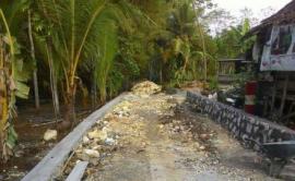 Pembuatan Talud di Dusun Jlantir 1 Desa Gedangrejo Hampir Selesai